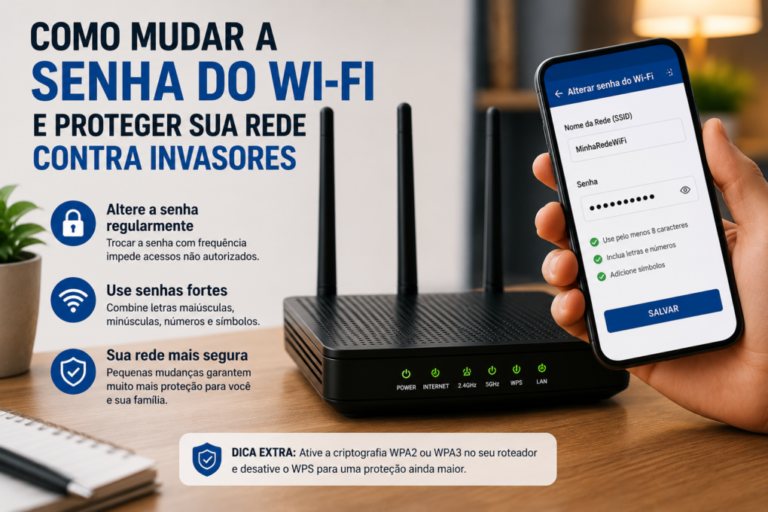Como Mudar a Senha do Wi‑Fi e Proteger Sua Rede Contra Invasores