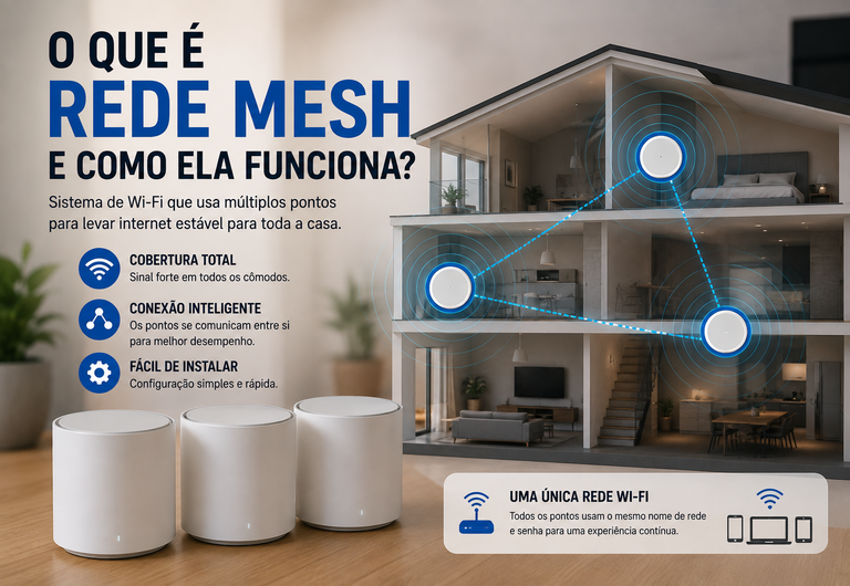 O que é Rede Mesh e Como Ela Acaba com os Pontos Cegos de Wi‑Fi?