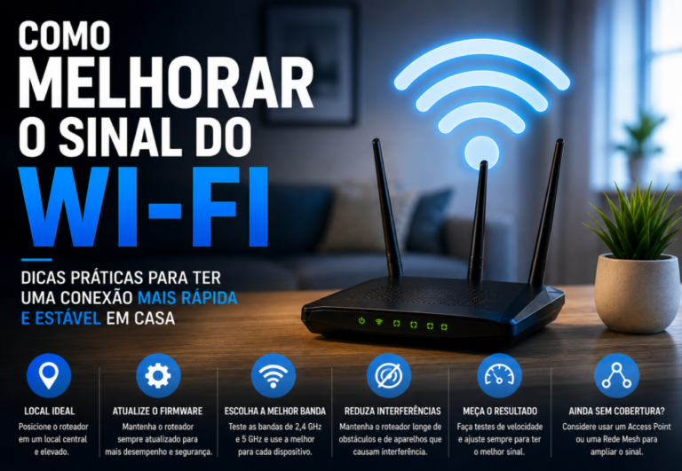 Como Melhorar o Sinal do Wi‑Fi: 7 Dicas Práticas para Mudar Hoje