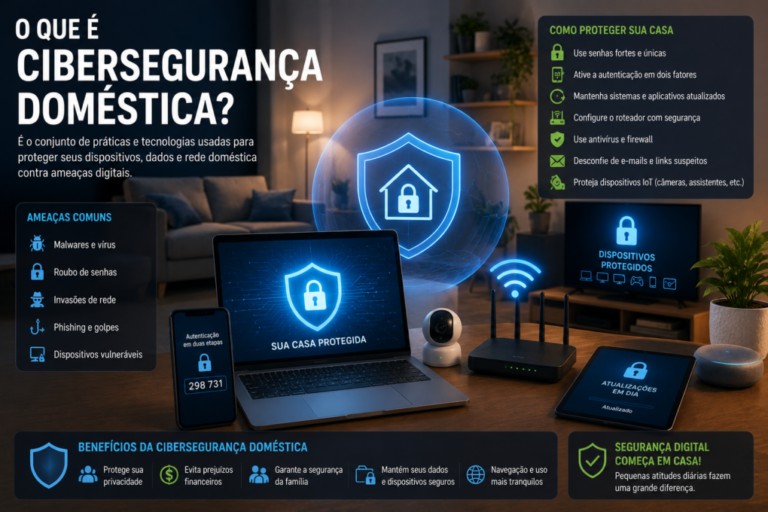 O que é Cibersegurança Doméstica e Como Proteger Seus Dispositivos em Casa