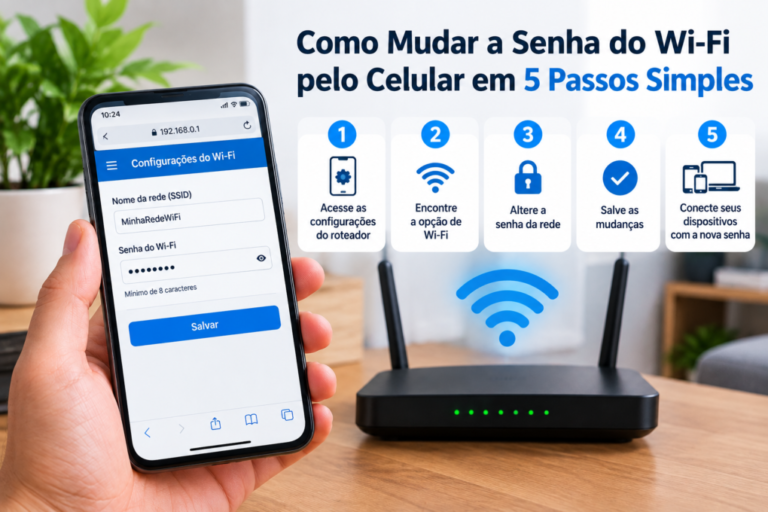 Como Mudar a Senha do Wi-Fi pelo Celular em 5 Passos Simples